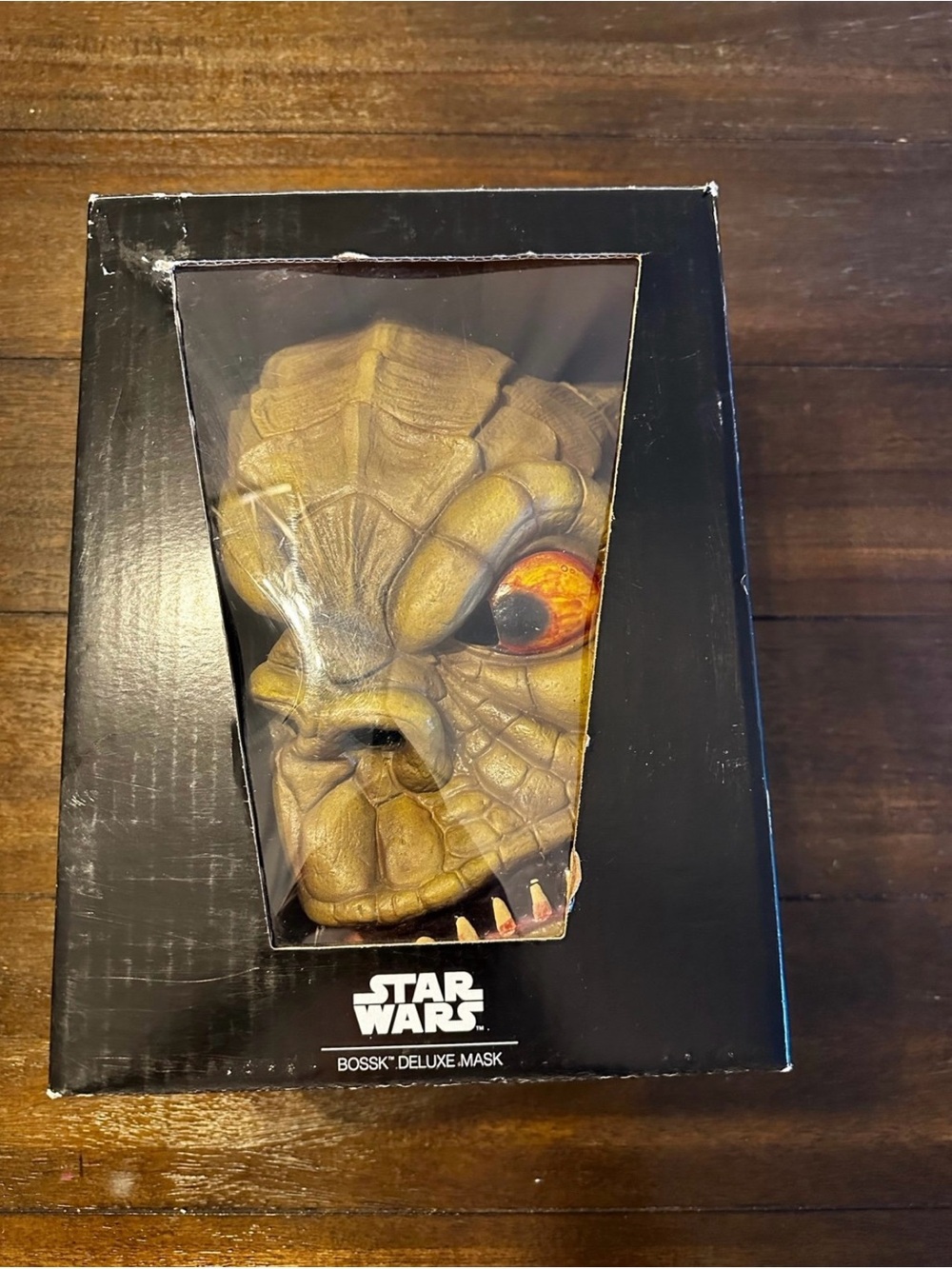 Disney Star Wars Bossk Reptilian Mask - Brown with Yellow Eyes